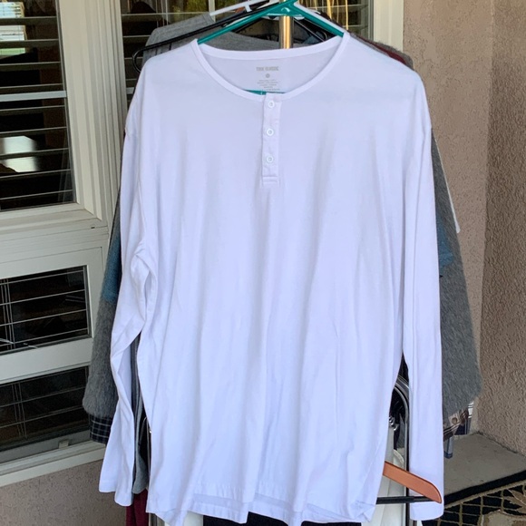 The Kooples Men's White Long Sleeve Henley Shirt - Picture 1 of 2
